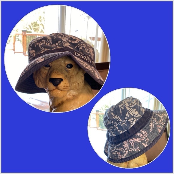 Blue/Pink Floral Tie Dye Bucket Hat - Picture 5 of 5